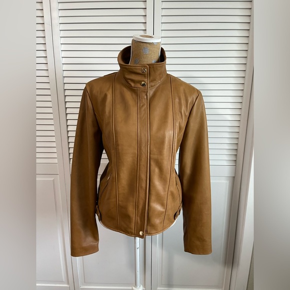 Wilsons Leather Jackets & Blazers - Vintage Brown Moto Wilsons Leather jacket coat Sz XL